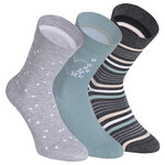 Damensocken extra breites Bündchen und Schaft Frühlings-Mix mit Muster - 44