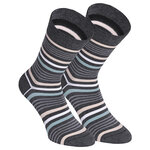 Damensocken extra breites Bündchen und Schaft Frühlings-Mix mit Muster - 42