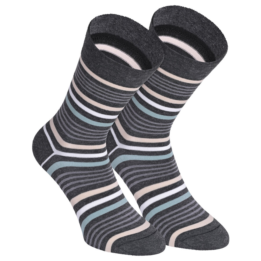 Damensocken extra breites Bündchen und Schaft Frühlings-Mix mit Muster - 42