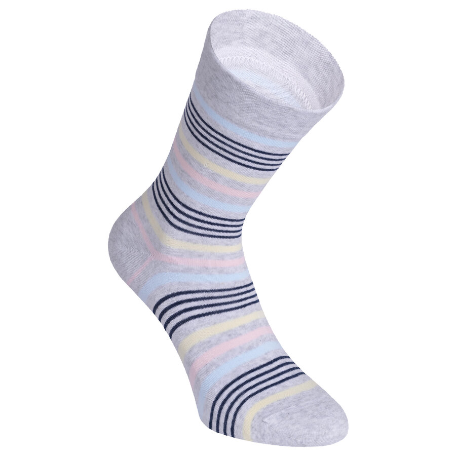 Damensocken extra breites Bündchen und Schaft Frühlings-Mix mit Muster - 7