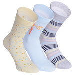 Damensocken extra breites Bündchen und Schaft Frühlings-Mix mit Muster - 19