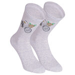 Damensocken Baumwolle Fahrrad Botanik Muster Motive Mix - 25
