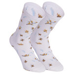 Damensocken Baumwolle Fahrrad Botanik Muster Motive Mix - 51