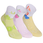 Damen Kurzsocken Baumwolle Früchte-Cocktails bunter mix - 19