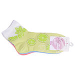 Damen Kurzsocken Baumwolle Früchte-Cocktails bunter mix - 2