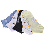 Damen Sneakersocken Motiv Blumenwiese Baumwolle bunter mix - 28