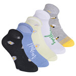 Damen Sneakersocken Motiv Blumenwiese Baumwolle bunter mix - 1