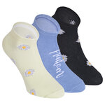 Damen Sneakersocken Motiv Blumenwiese Baumwolle bunter mix - 34