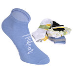 Damen Sneakersocken Motiv Blumenwiese Baumwolle bunter mix - 4