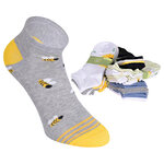 Damen Sneakersocken Motiv Blumenwiese Baumwolle bunter mix - 5