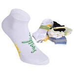 Damen Sneakersocken Motiv Blumenwiese Baumwolle bunter mix - 6