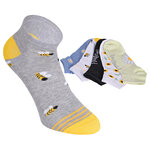 Damen Sneakersocken Motiv Blumenwiese Baumwolle bunter mix - 32