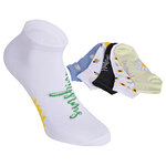 Damen Sneakersocken Motiv Blumenwiese Baumwolle bunter mix - 31