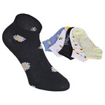 Damen Sneakersocken Motiv Blumenwiese Baumwolle bunter mix - 29