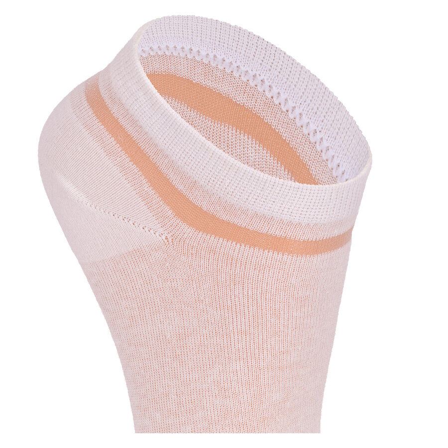 Damen Sneakersocken Transparent-Look Baumwolle - 14