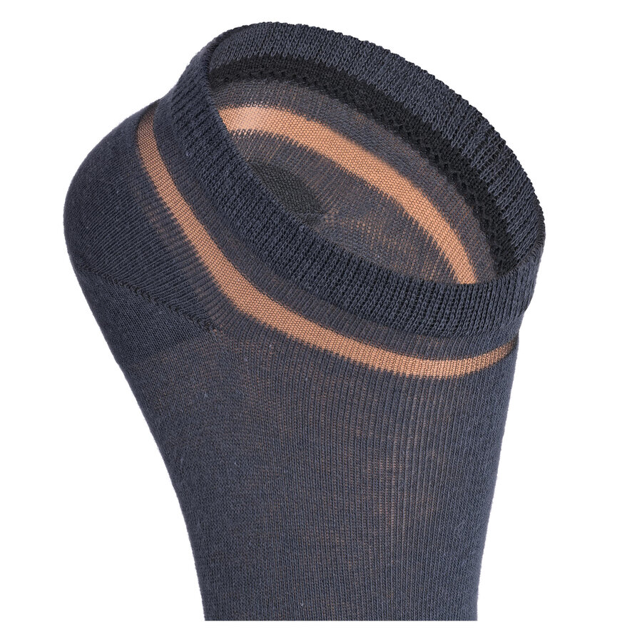 Damen Sneakersocken Transparent-Look Baumwolle - 21