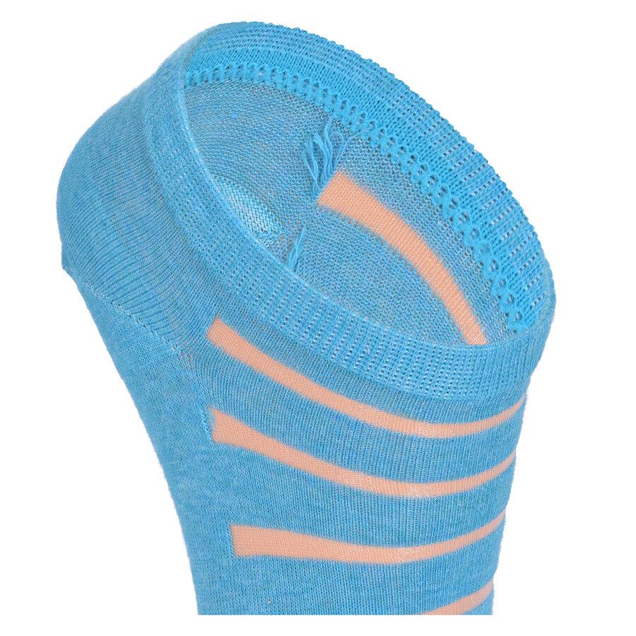 Damen Sneakersocken Transparent-Look Baumwolle - 9