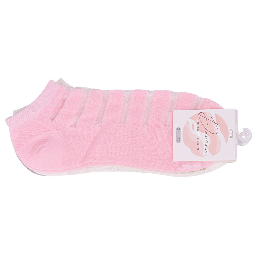 Damen Sneakersocken Transparent-Look Baumwolle - 7
