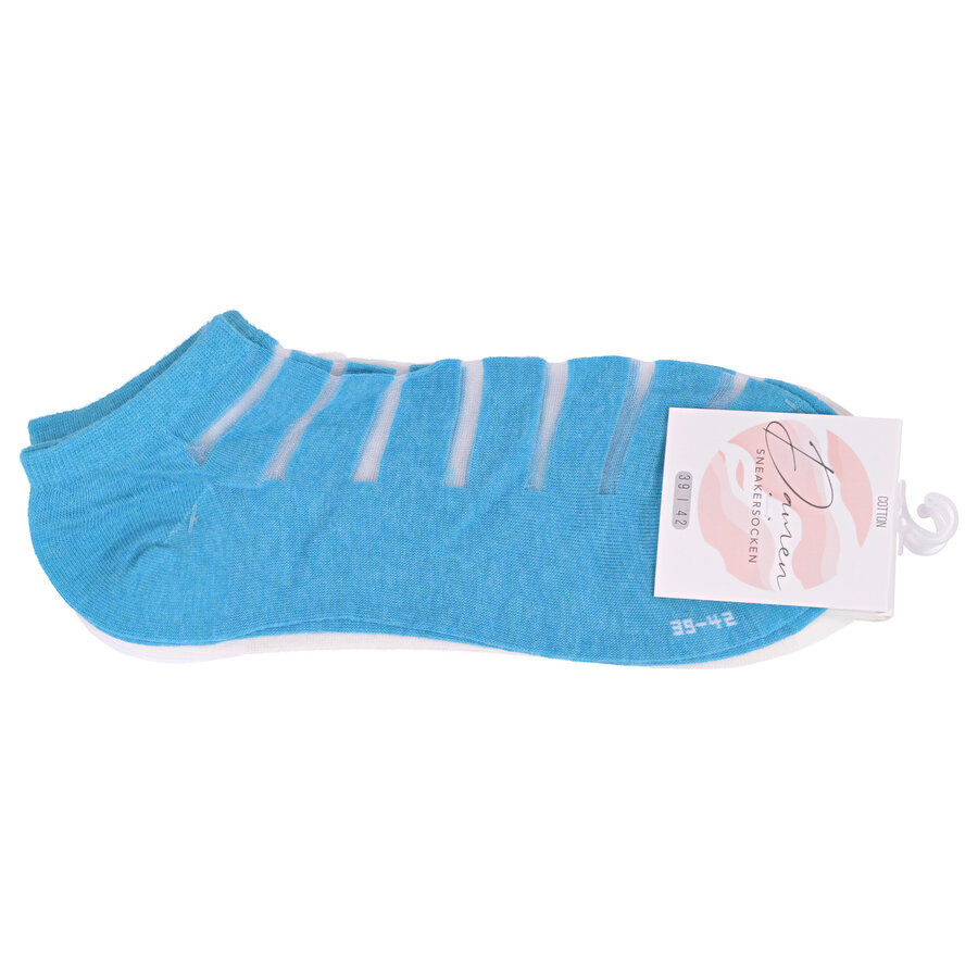 Damen Sneakersocken Transparent-Look Baumwolle - 2
