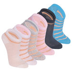 Damen Sneakersocken Transparent-Look Baumwolle - 1