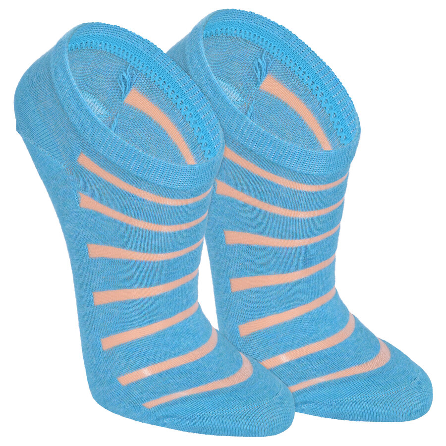 Damen Sneakersocken Transparent-Look Baumwolle - 11