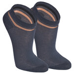Damen Sneakersocken Transparent-Look Baumwolle - 23