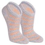 Damen Sneakersocken Transparent-Look Baumwolle - 25