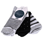 Damensocken Baumwolle Ringel-Mix - 16