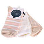 Damensocken Baumwolle Ringel-Mix - 14