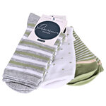 Damensocken Baumwolle Ringel-Mix - 18