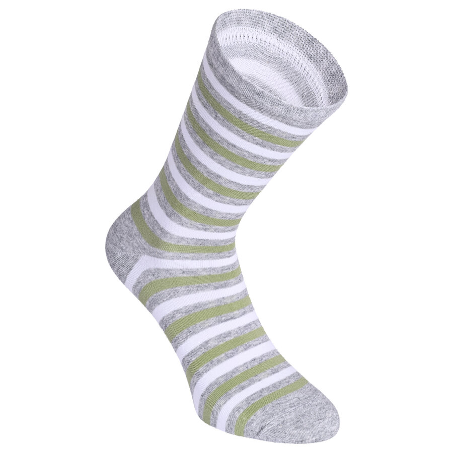 Damensocken Baumwolle Ringel-Mix - 5