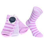 Damensocken Baumwolle Ringel-Mix - 13