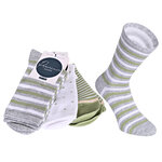 Damensocken Baumwolle Ringel-Mix - 19