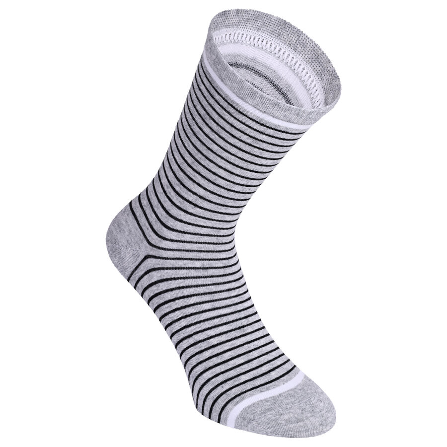 Damensocken Baumwolle Ringel-Mix - 30