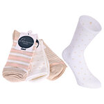 Damensocken Baumwolle Ringel-Mix - 15