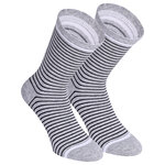 Damensocken Baumwolle Ringel-Mix - 32