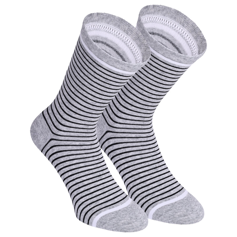 Damensocken Baumwolle Ringel-Mix - 32