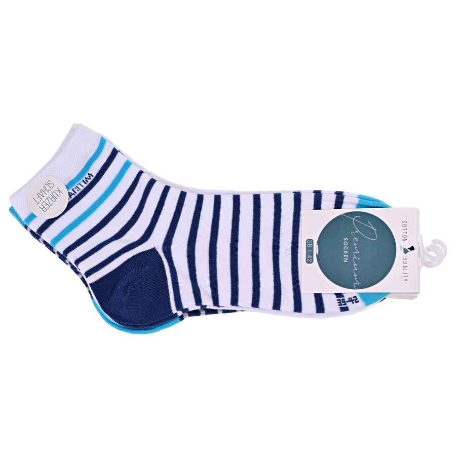 Damen Kurzsocken Baumwolle Maritim Look - 2