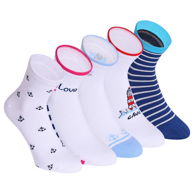 Damen Kurzsocken Baumwolle Maritim Look