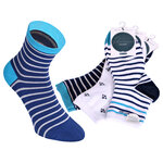 Damen Kurzsocken Baumwolle Maritim Look - 23
