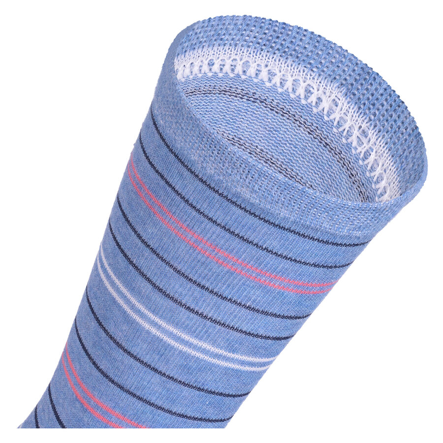 Damensocken Baumwolle Ringel-Mix Maritim Look - 12