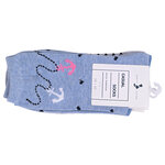 Damensocken Baumwolle Ringel-Mix Maritim Look - 2