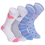Damensocken Baumwolle Ringel-Mix Maritim Look - 17