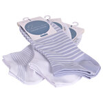 Damen Kurzsocken Baumwolle Ringel Style - 24