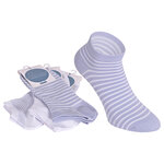 Damen Kurzsocken Baumwolle Ringel Style - 25