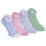 Damen Kurzsocken Baumwolle Ringel Style - 16