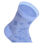 Damen Kurzsocken Baumwolle Romantic Jaquard Blumen Design - 17