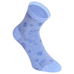 Damen Kurzsocken Baumwolle Romantic Jaquard Blumen Design - 14