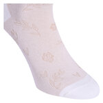Damen Kurzsocken Baumwolle Romantic Jaquard Blumen Design - 12