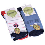 Bambus Damensocken Ahoi Anker Maritim Look bunt - 30